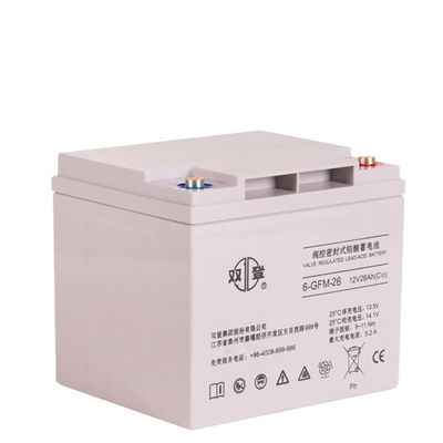 12V26Ah Shuangdeng Запечатанная батарея 6-GFM-26 для связи и хранения солнечной энергии