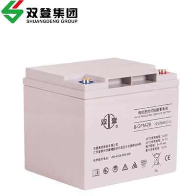 12V26Ah Shuangdeng Запечатанная батарея 6-GFM-26 для связи и хранения солнечной энергии