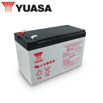 Заряжаемая свинцово-кислотная батарея Yuasa NP7-1212V7AH 2,5 кг для базовой станции компьютерной комнаты
