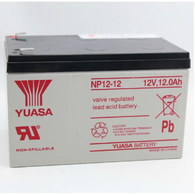 Прочный аккумулятор свинцовой кислоты Юаса NP12-1212V12AH для аварийного питания и связи