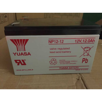 Прочный аккумулятор свинцовой кислоты Юаса NP12-1212V12AH для аварийного питания и связи