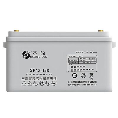 Заряжаемая Да Священное Солнце Глубокий цикл SP12-150 Свинцово-кислотный аккумулятор 12V150Ah Для питания