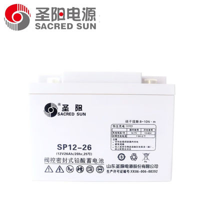 SP12-26 12V26Ah герметичное аккумуляторное устройство от Sacred Sun для питания UPS и хранения солнечной энергии