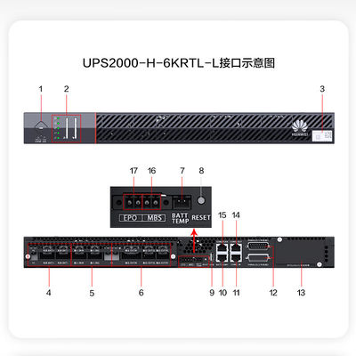 Huawei UPS2000-A-6KTTL-TT 6KVA-6KW Внешний аккумуляторный пакет для 19-дюймовой стойки и онлайн