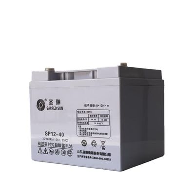 Ширина 165 мм Священное Солнце SP12-40 Свинцово-кислотный аккумулятор 12V40Ah для системы связи