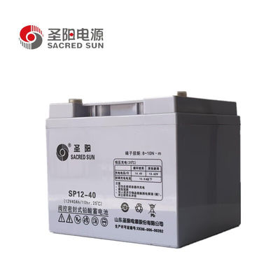 Ширина 165 мм Священное Солнце SP12-40 Свинцово-кислотный аккумулятор 12V40Ah для системы связи