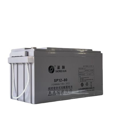 Священное солнце перезаряжаемая свинцово-кислотная батарея 12V80Ah для питания UPS и хранилища солнечной энергии