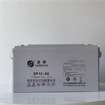Священное солнце перезаряжаемая свинцово-кислотная батарея 12V80Ah для питания UPS и хранилища солнечной энергии