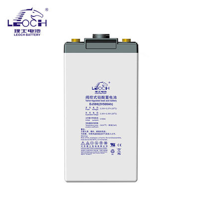 Общая высота 350 мм Leoch аккумулятор DJ500 свинцово-кислотный аккумулятор 2V500Ah для питания UPS