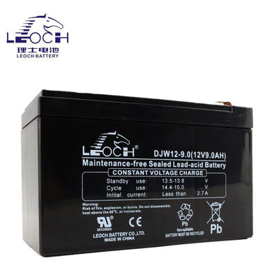 Материал контейнера ABS Leoch DJW12-9.0 Свинцово-кислотный аккумулятор 12V9Ah для питания Eps