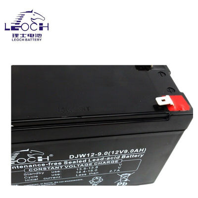 Материал контейнера ABS Leoch DJW12-9.0 Свинцово-кислотный аккумулятор 12V9Ah для питания Eps