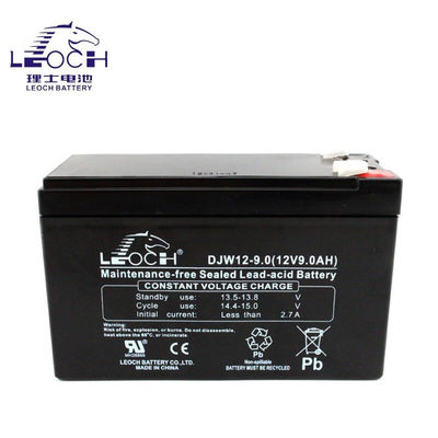 Материал контейнера ABS Leoch DJW12-9.0 Свинцово-кислотный аккумулятор 12V9Ah для питания Eps