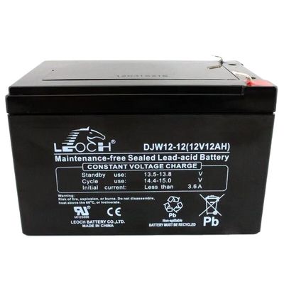 Leoch Battery DJW12-12 12V12Ah Свинцово-кислотный аккумулятор для связи и длительного резервного копирования