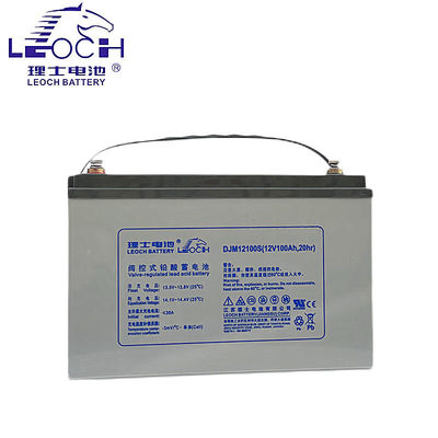 Максимальный ток зарядки 25A 12V100Ah Свинцово-кислотный аккумулятор для солнечной энергетической системы хранения энергии